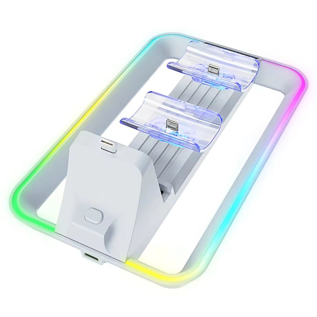 Estación de Carga RGB para Mandos PS5 y Portal PS con Luces LED